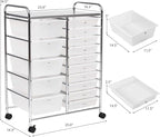 GLACER 15 Drawers Rolling Cart, Storage Cart - Image 3