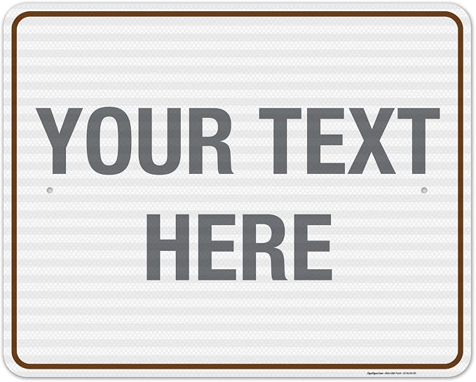 Custom Sign, Personalized Metal Signs, Customize by SigoSigns