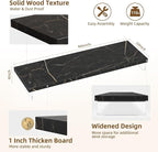 Dual Monitor Stand Riser, Wooden Desktop Organizer Shelf - Image 3
