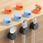9 Pack Cord Organizer, Spring Cable Management, Adhesive Cute Cable Holder Clips by Funtin