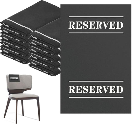 10 Pcs Reserved Chair Signs Cloth Church Placeholder Reserved Pew Signs Chair by XIISVINT