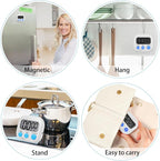 Weewooday 12 Pcs Digital Kitchen Magnetic Timer Bulk Classroom Count up - Image 4