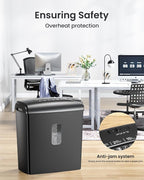 Locksworth 8-Sheet Micro Cut Paper Shredder P-4 High Security - Image 5