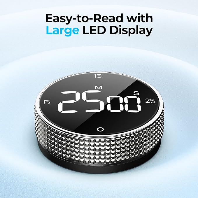 USB Rechargeable Magnetic Kitchen Timer - Image 5