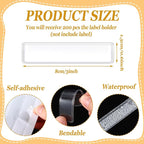 Jeyiour 200 Pcs Label Holders Adhesive Nameplate Pockets Storage Bin Labels - Image 2