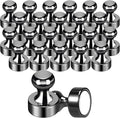 GOOLADA Pack of 56 Black Magnetic Push Pins, Fridge Magnets by GOOLADA