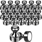 GOOLADA Pack of 56 Black Magnetic Push Pins, Fridge Magnets by GOOLADA