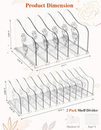 COWVTUJ Adjustable Rose File Organizer - Image 4