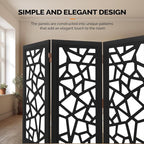 VINGLI 70'' H Room Divider, Non-Woven Fabric Privacy Screen, Indoor Partition - Image 5