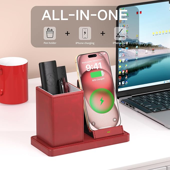 LADSTAG Desk Organizer with Phone Holder, Desk Organizers and Accessories - Image 2