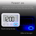 Digital Kitchen Timer Magnetic Loud Alarm, Large LCD Screen Silent/Beeping - Image 2