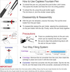 JINHAO 20 Press Fountain Pen, Retractable Capless Resin Pen - Image 6