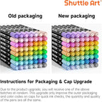 Shuttle Art Pastel Brush Pens, 56 Pastel Colouring Pens, Dual Tip Brush Markers - Image 8