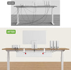 KEEGH Large 36" Under Desk Cable Management Tray - Image 7