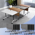Conference Table Flip Top Mobile Conference Room Tables, Folding Conference by WYMHYZ