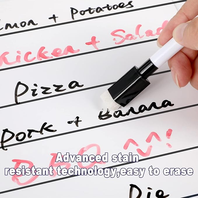 Outus 2 Pieces Magnetic Weekly Dry Erase Boards Erasable Weekly Calendars - Image 3