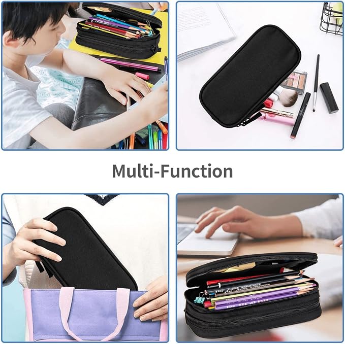 Large Storage Black Pencil Case Sports Pencil Box - Image 6