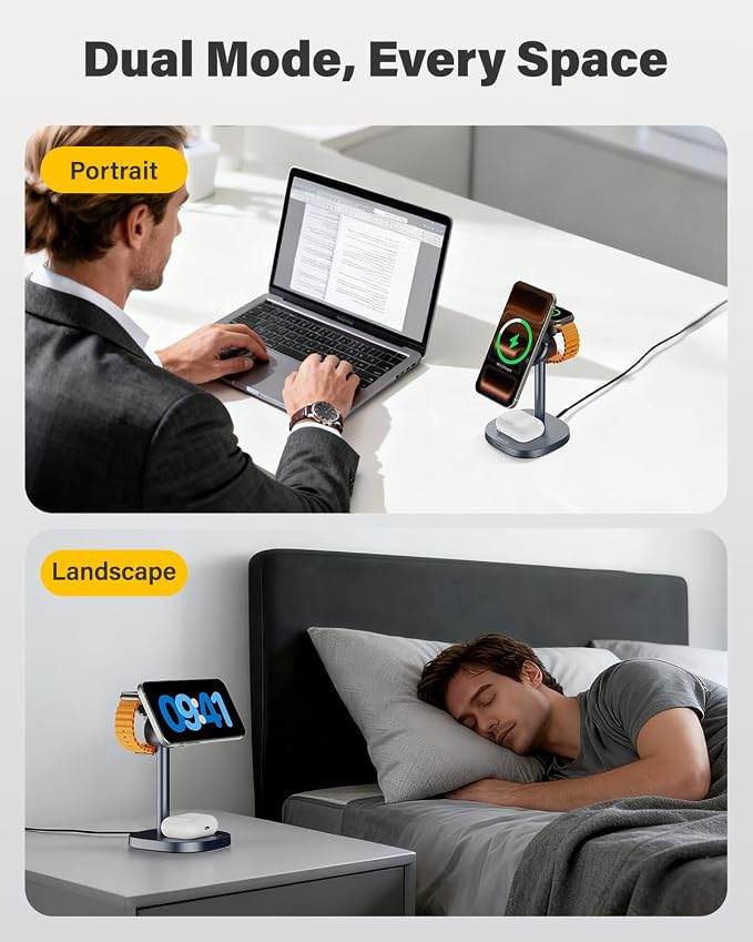 25W Qi2.2 Fast Wireless Charger Stand - Image 6