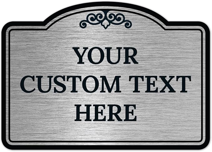 Custom Decorative Sign, Personalized Metal Sign by SigoSigns