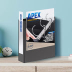 4 Pack of 2.5” Smooth Opening Angle D-Ring View Black Binders, Professional - Image 2