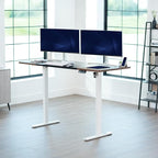 VIVO Electric 71 x 30 in Rustic Standing Desk, Memory Height Adjustment - Image 2