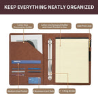 Geslun Personalized Vegan Leather 3 Ring Binder, Custom 8.5 x 11 Letter Size - Image 7