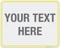 Personalized Custom Customize for Office, Delivery Yellow Sign, 24x30 Inches by SigoSigns