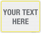 Personalized Custom Customize for Office, Delivery Yellow Sign, 24x30 Inches by SigoSigns