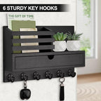 Lucundm Key Holder Wall Mount, Mail Holder - Image 8
