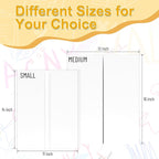 AKONEGE 3Pcs Small Trifold Poster Board, 21 x 14 inches White Tri Fold Poster - Image 3