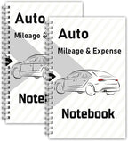INKNOTE 2 Pcs Auto Mileage Log Book Expense Record Notebook by INKNOTE