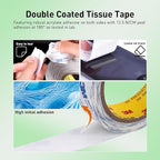 Double Sided Tape 9448A 3/4" x 33Ft Pack of 1 Made of 3M Super Sticky Adhesive - Image 4