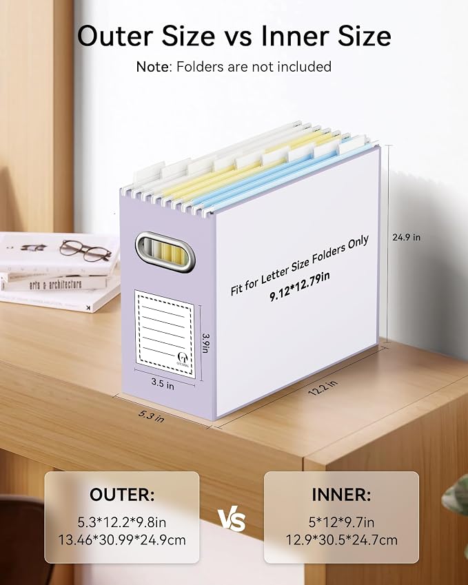 Oterri Cardboard File Organizer Box - Image 2