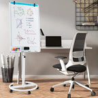 Goplus 40” x 26” Rolling Whiteboard, Height Adjustable Magnetic Dry Erase Board - Image 7