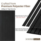 TO-TH Wood-Look Acoustic Panel, 4 Pack 47.2” x 23.6” Soundproof Wall Panels - Image 2