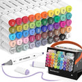 Shuttle Art Alcohol Markers Brush tip, Dual Tip Brush & Chisel Tip Art Marker by ShuttleArt