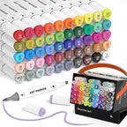 Shuttle Art Alcohol Markers Brush tip, Dual Tip Brush & Chisel Tip Art Marker by ShuttleArt