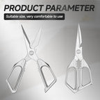 2-Pack Heavy Duty Stainless Steel Kitchen Scissors - Image 2