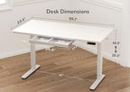 Claiks Standing Desk with Drawers, 55x24 Inch Stand Up Electric Adjustable - Image 3
