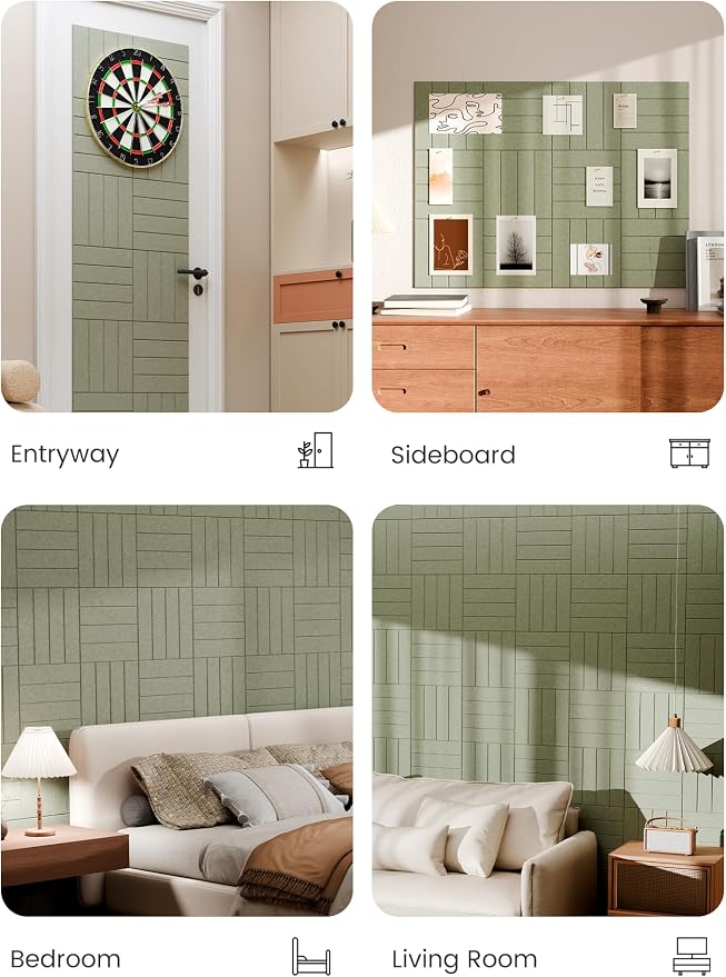 Bumusty Large Cork Board Alternative-47 x35 Felt Bulletin Board Tiles, - Image 5