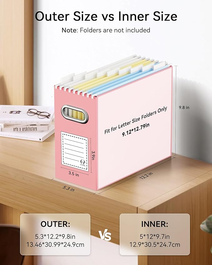 Oterri Cardboard File Organizer Box - Image 2