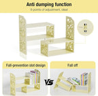 YGYQZ Adjustable Desktop Organizer Shelf – Space-Saving Desk Shelves & Desktop - Image 6
