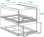 Sgoostood 6 Pack Stackable Organizer Drawers, Transparent Drawer in Home - Image 6