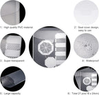 Marspark 21 Pieces Clear Stamp and Die Storage Bag Pockets Resealable Plastic - Image 3