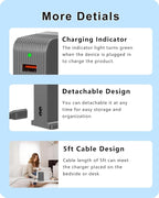 VPSUN USB Charger 6 Port 50W Multi USB Tower Charging Station - Image 6