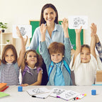 Affrolling 24 Sets Small Whiteboard Dry Erase Boards 5" x7'' Mini Double Sided - Image 7