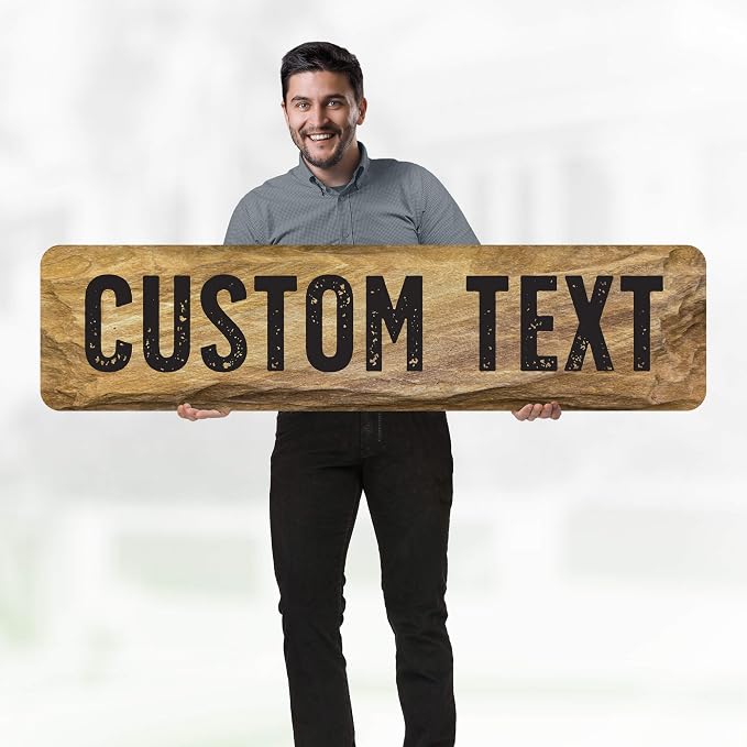 Custom Sign, Custom Street Sign, 11 Font Colors, 13 Font Styles, 4 Hole Options - Image 2