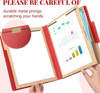 12 Pcs Classification Folders Letter Size 3 Pocket Dividers Employee File Folder - Image 3
