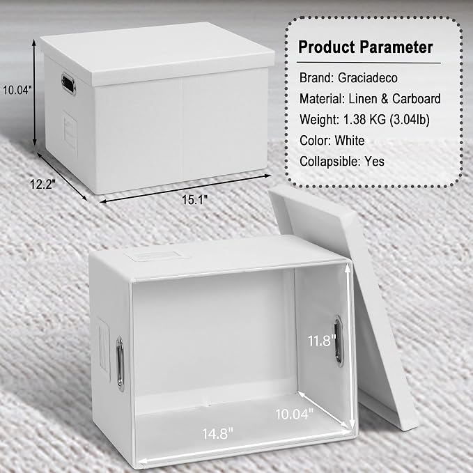 File Organizer Box, Decorative Storage Filling Box - Image 2