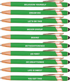 CRME 10pcs Funny Pens Ballpoint Set Black Ink Pen Body has Rubber Coating by Unknown